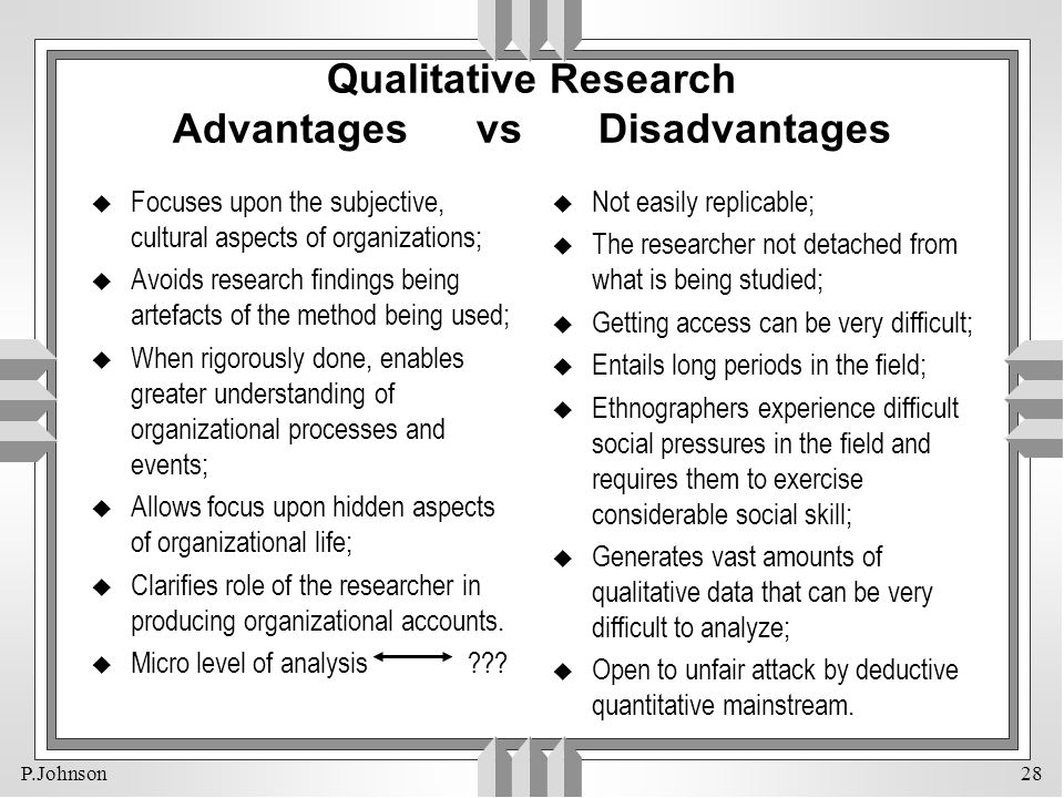 Benefits Of Quantitative Research